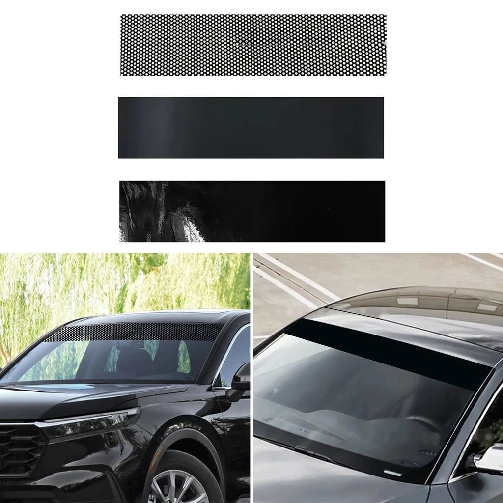 Auto Front Windscreen 3D Transparent Car Windshield Sunshade Sticker UV Protection Decorative Decal Easy Installation