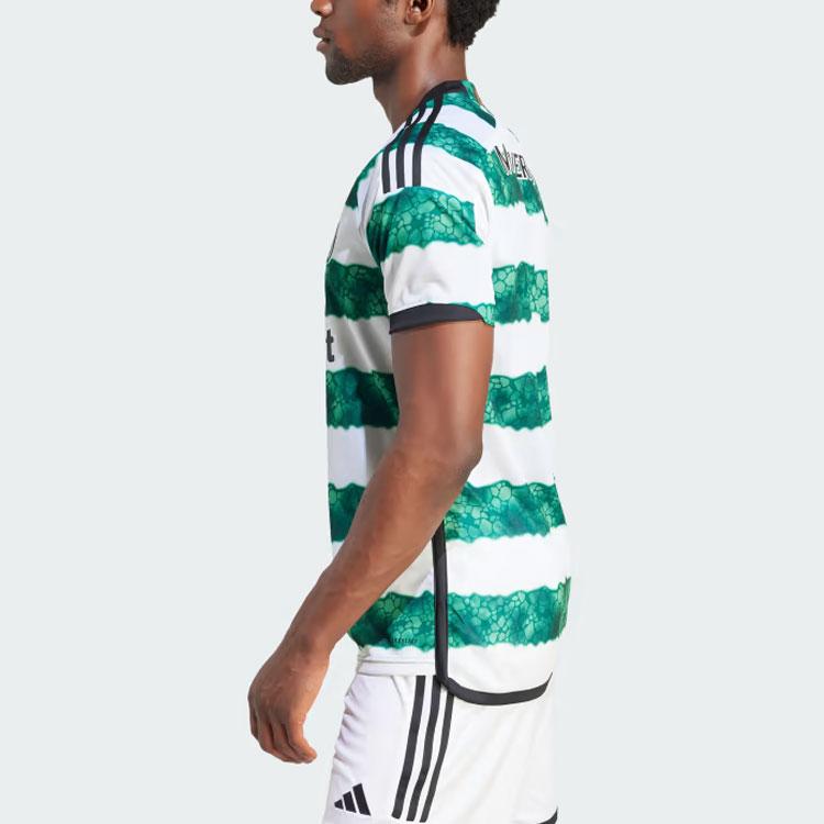adidas Домашняя майка Celtic FC 23/24 белая/зеленая мужская уличная одежда HY3343