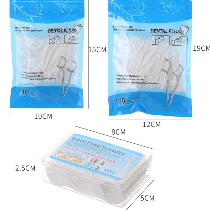 100 шт./50 шт. зубная нить, зубочистки, палочки для чистки зубов, межзубная щетка, зубная нить, выбор гигиены полости рта