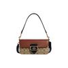 New With Cow Leather Portable Crossbody Bag, Shoulder Bag Large Women's Khaki & Brown CE560-IME7V
