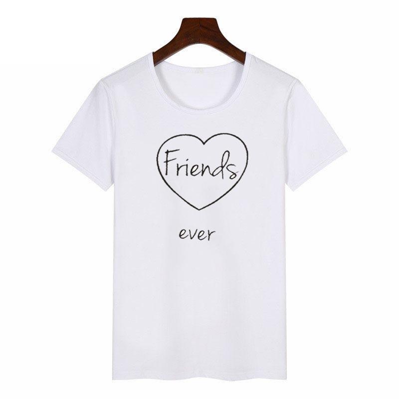 Summer 2023 Fashion Best Friend Shirts Women Short Sleeve T Shirt Bff Top Sisters Gifts For Friends Tees For Her