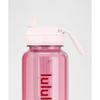 Lululemon Back To Life Clear Bottle 32oz  Straw Lid Pink Pearl Candy Cloud Oxford Red