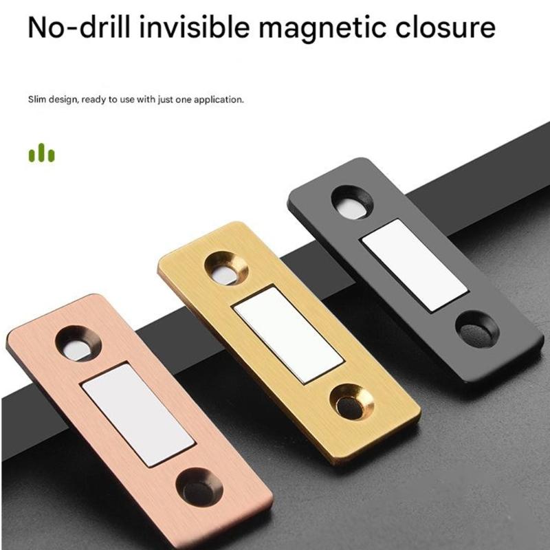 Прочные магнитные защелки для дверей шкафов из нержавеющей стали, клейкие магнитные защелки для ящиков, магнитный держатель для дверей шкафов