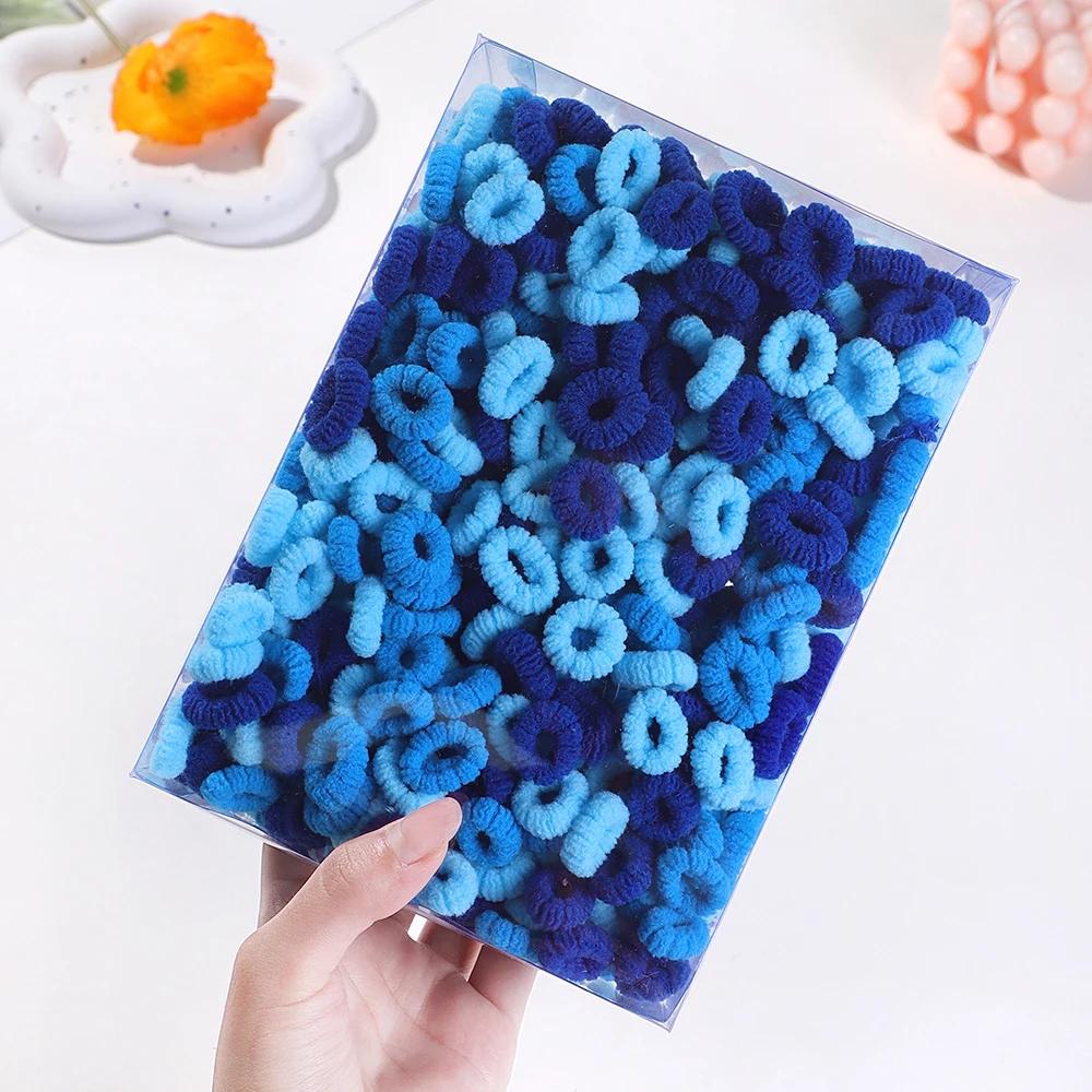 50/100 шт. Детские разноцветные резинки для волос, эластичные резинки для волос, волнистые скранчи для волос, аксессуары для волос для маленьких девочек, милая веревка для волос