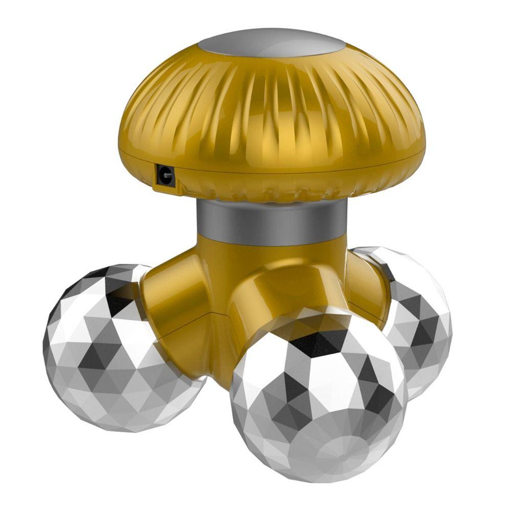 Электрический массажер для снятия мышечного напряжения, расслабляющий вибрационный массажер, инструмент для ухода за телом, мини-массажер с 3 массажными головками для разминания