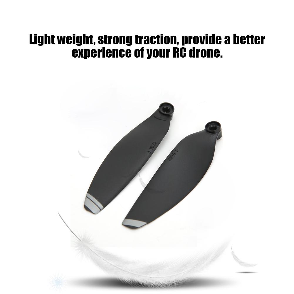 2Pair RC Drone 4726F Propeller Replacement Noise Reduction Fit for DJI Mavic Mini(White Black )