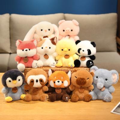 Маленькое животное кролик трехцветная кошка кукла плюшевая игрушка капибара свинья кукла детская успокаивающая кукла