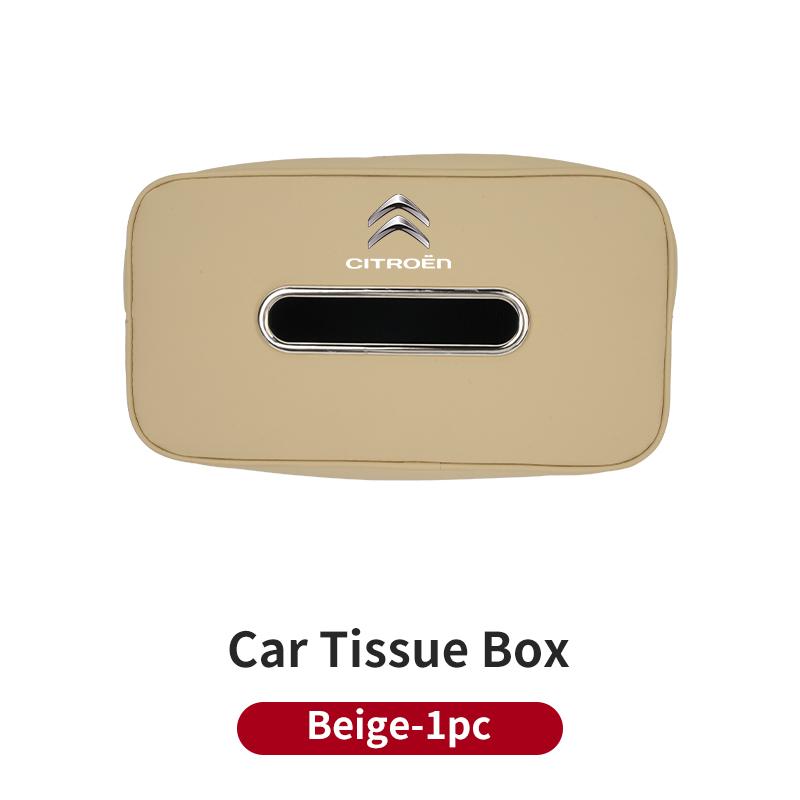 Car Tissue Box Seatback Tissue Bag Easy Installation For Citroen C3 C5 C1 C2 Berlingo Celysee Cactus Picasso Aircross Saxo Grand
