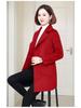 Женское шерстяное пальто средней длины, приталенное, в корейском стиле 2025, для миниатюрных, свободного кроя, на осень/зиму