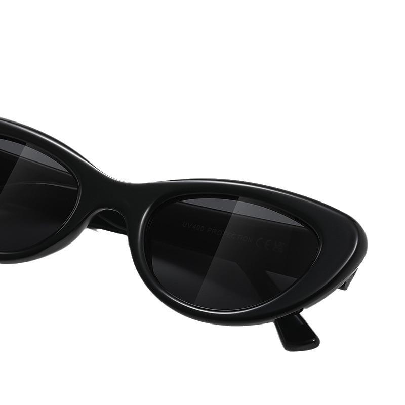 Vintage Cat Eye Sunglasses Spice Girls Wind Sunscreen Sunglasses Premium Sense Glasses 9070 Handle