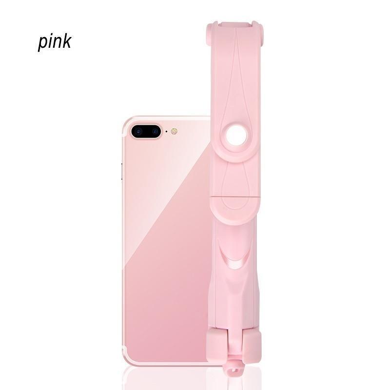 Мини-беспроводная Bluetooth-палка для селфи, монопод, выдвижной штатив, палка для селфи и двойной держатель для телефона