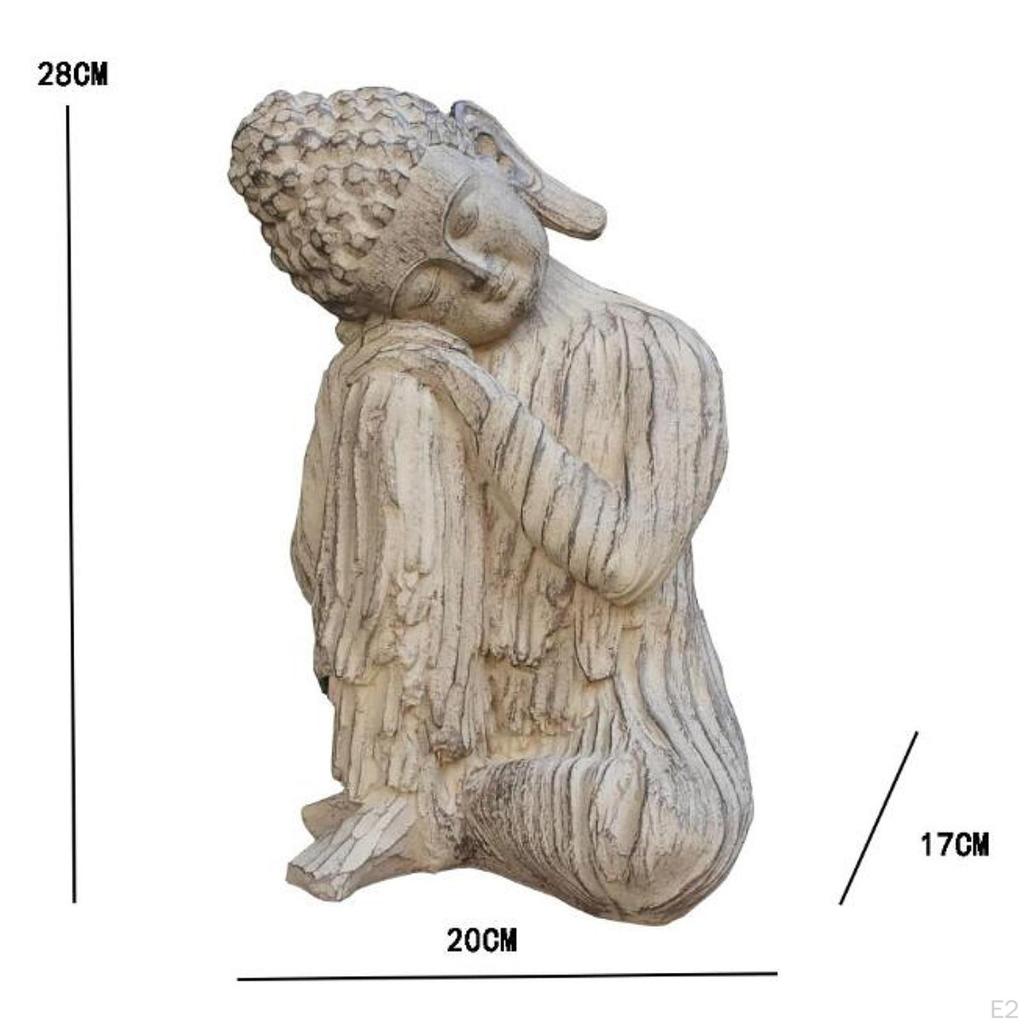 Статуэтка Будды Декоративная скульптура Художественные изделия Ремесла Настольное украшение Садовая статуя для стола