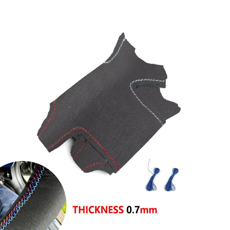 Car Steering Wheel Suede Perforated Leather Cover Trim For BMW M Sport F30 F32 F34 F36 F20 F45 F10 F12 F48 F25 F26 F15 F16