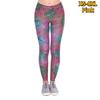 Womens Blue Kitten Prints Stretch Yoga Leggings Fitness Running Gym Sports Active Pants