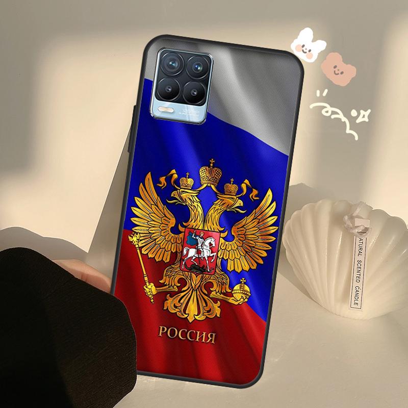Эмблема российского флага для Realme GT Neo 2 3 Master 9i 8i 8 9 Pro Plus Чехол для OnePlus 10 Pro 9 9R Nord2 Чехол