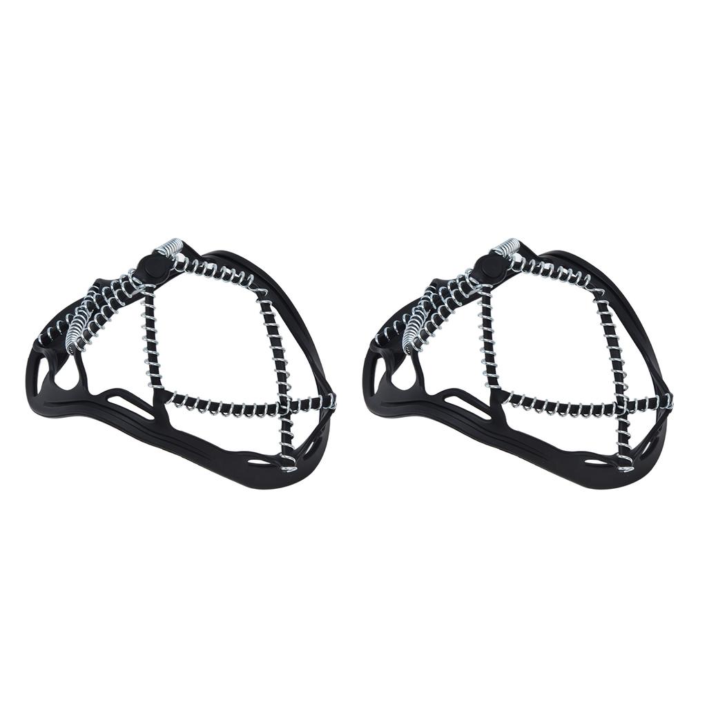 2 шт. шипы Walk Traction Cleats предотвращают скольжение пружинных кошек с высоким натяжением для пешего туризма бега трусцой охоты