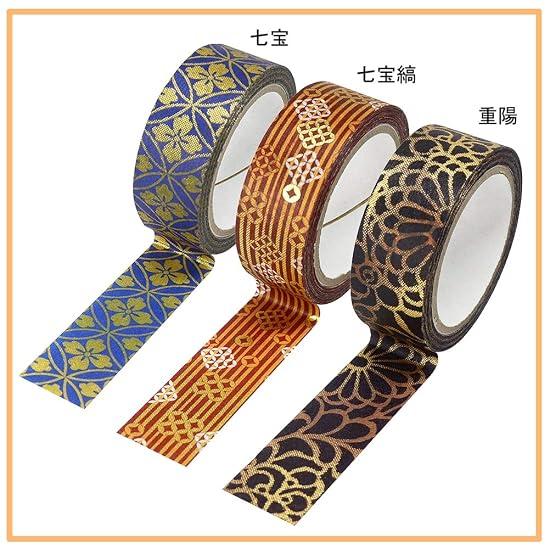 Kamiiso Sansho Сделано в Японии Ваcи Маскировочная Лента, kimono-bi Набор из 3 Рулонов (Чоё, остров Сиппо-дзима, Сиппо),