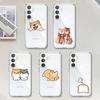 Чехол для телефона S-Shiba I-Inu для Samsung Galaxy Прозрачная крышка A52 A12 A51 S21 Edge S22ULTRA S23 S24 S20LITE Plus Ultra
