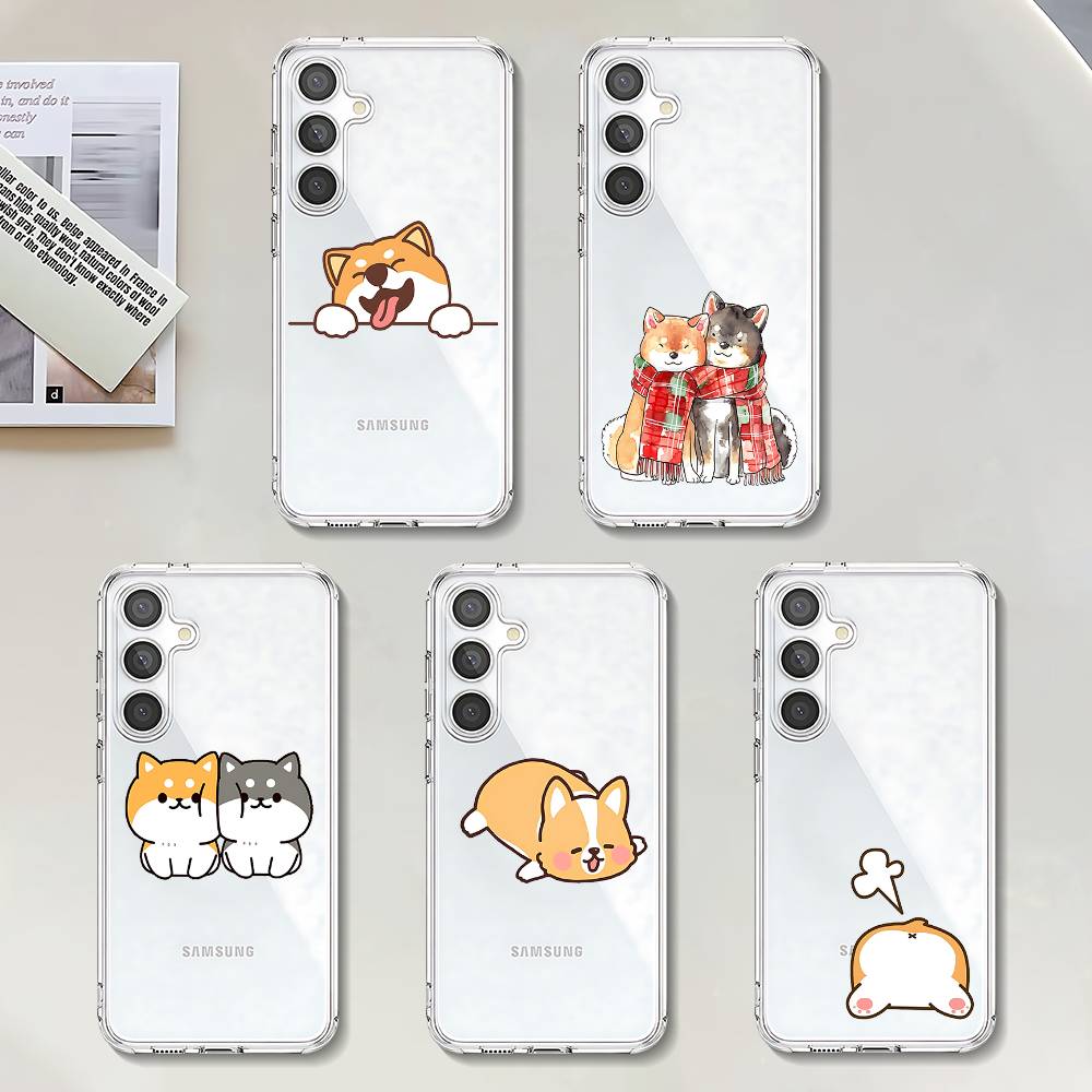 Чехол для телефона S-Shiba I-Inu для Samsung Galaxy Прозрачная крышка A52 A12 A51 S21 Edge S22ULTRA S23 S24 S20LITE Plus Ultra