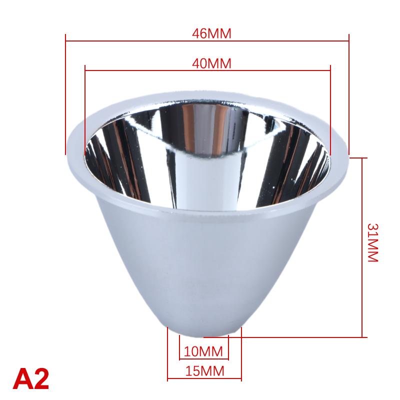1 шт. 41 мм 46 50 60 мм алюминиевый светодиодный фонарик рефлектор конденсаторная чашка отражающая крышка