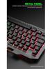 Metal Gaming Keyboard & Mouse Set with Mechanical Feel & Floating Keys