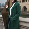 Women's Wool Blend Long Coat Oversized Double Breasted Trench Coat Notched Lapel Fall Winter Warm Overcoat