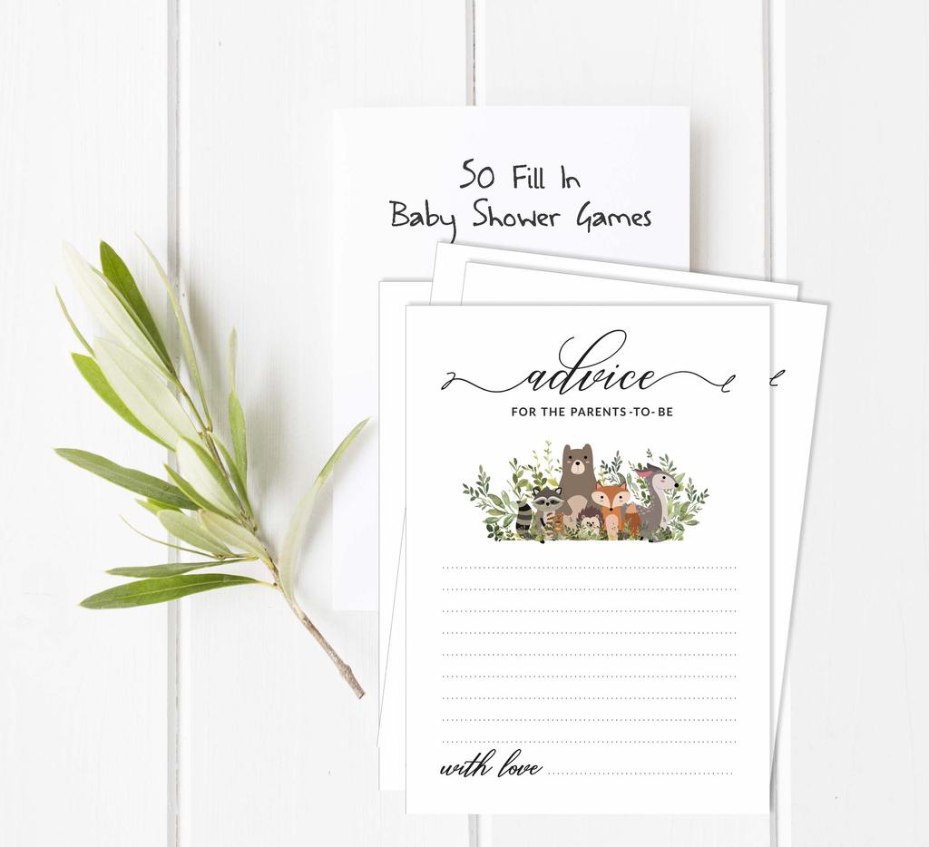 Inkdotpot Листья и Животные Набор Игр для Детского Праздника 50 Штук BabyA  AlphabetA  ABCA  Игра Гендерно Нейтральная Вечеринка