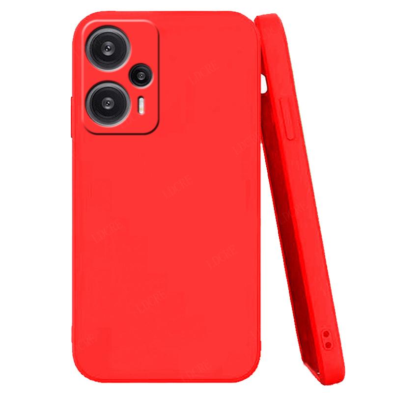 Для чехла Xiaomi Poco F5 Чехол для Poco F5 Чехлы Жидкий силиконовый чехол для телефона Бампер Задняя часть Ударопрочный Мягкий ТПУ чехол Poco F5 Fundas