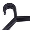10Pcs Black Adult Clothing Hanger Plastic Hangers Organizer Dry Clothes Rack