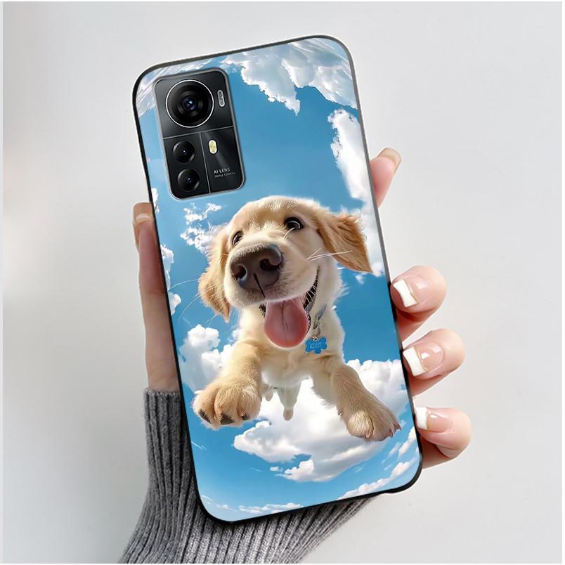 Чехол для ZTE Blade A72s A7050/V41 Умный чехол Роскошный Дракон Милый Крутой Мальчики Девочки Черный Матовый Мягкий ТПУ Силиконовый Чехол Задняя Крышка