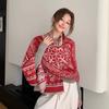 Женский этнический шарф из искусственного кашемира, теплый, плотный, дорожный шаль