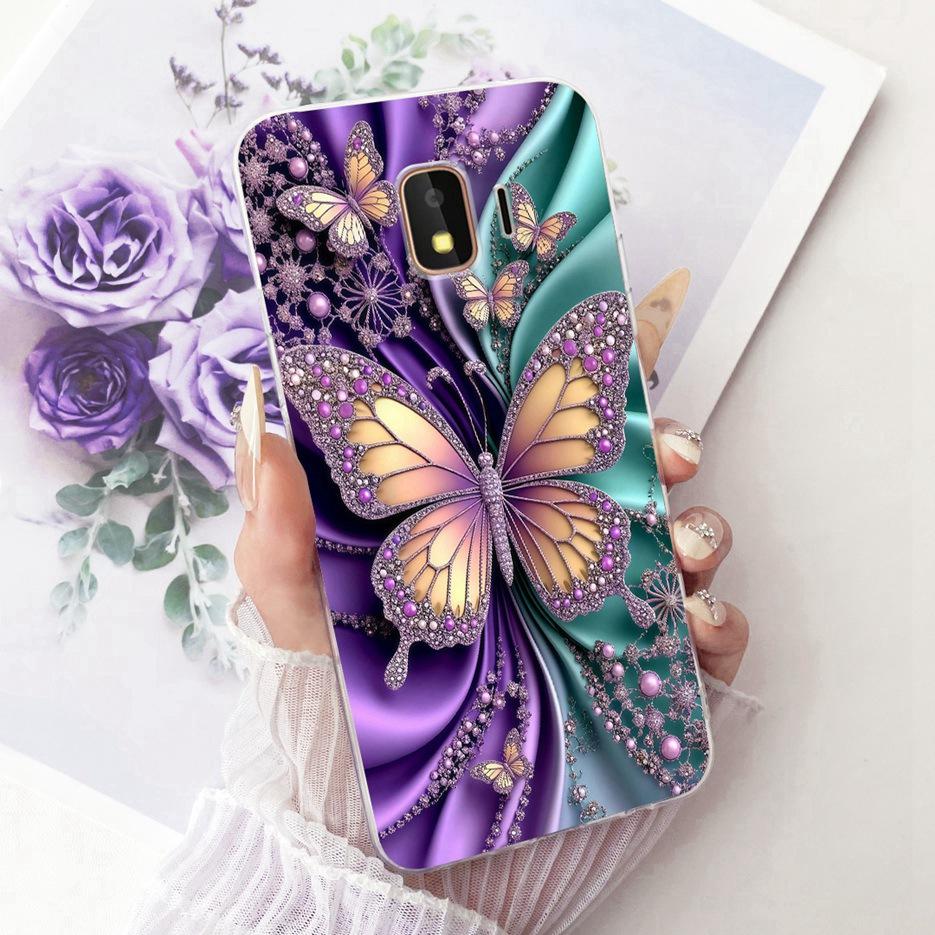 For Samsung Galaxy J2 Core 2018 Case SM-A260F Luxury Butterfly Tree Painted Cover Soft Slim Phone Case For Samsung J2 Core Shell