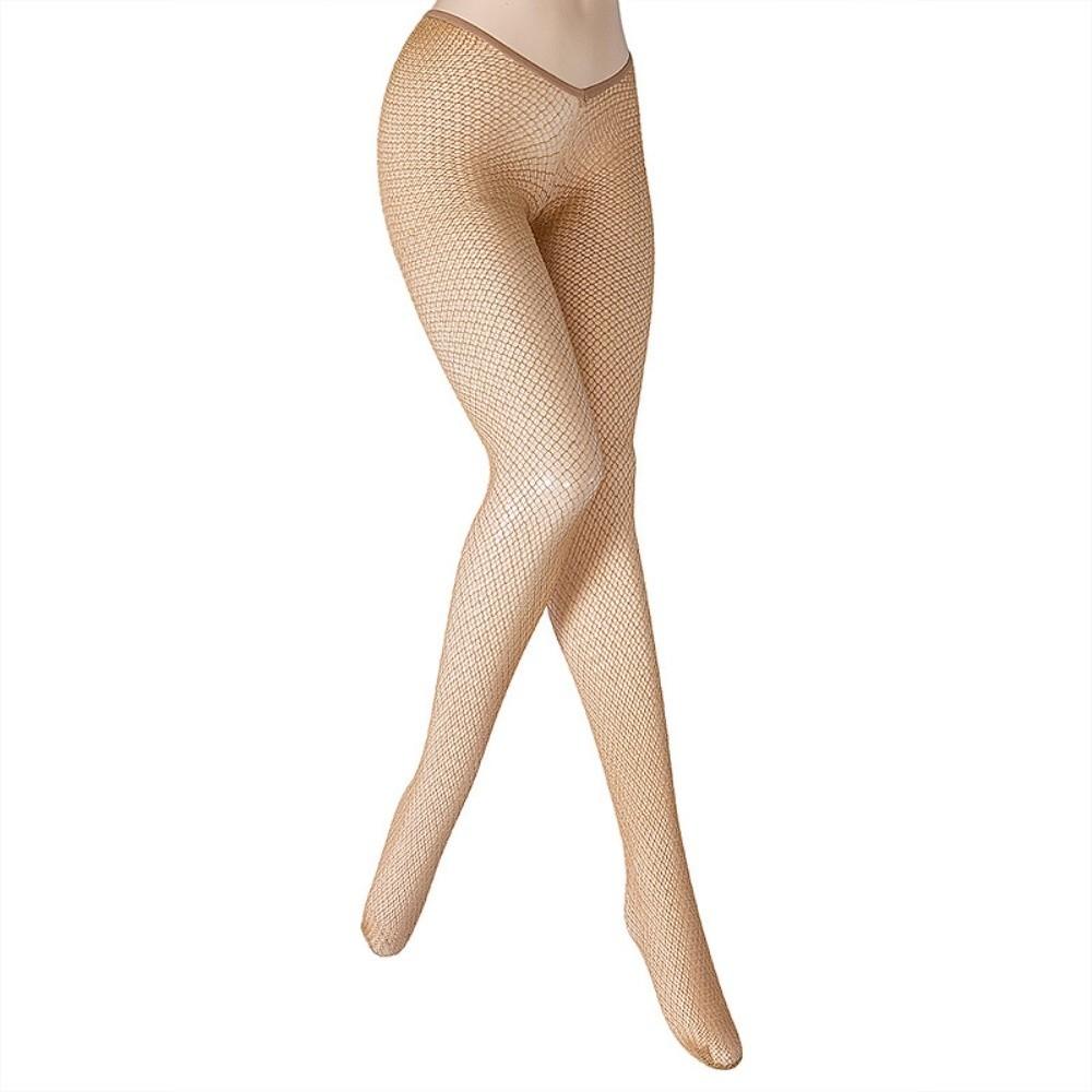 V-Cut Carnival Fishnet Stockings 5 Colors Sparkle Fishnets New Mesh Pantyhose Summer