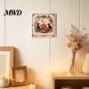 DIY Halloween Activity Set Embroidery Kit, Stitch Kit for Adults, Cute Witch Creative Hobby Projects Women Ghost Black Cat Pumpkin Pattern Wall Decor