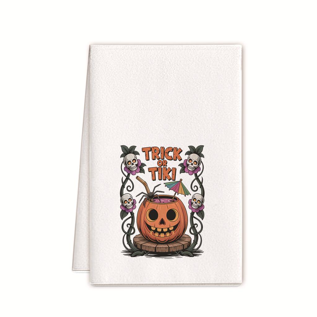 Halloween Towel Ornament Gift Microfiber Printing Kitchen Towel Special Dish Towel Rag