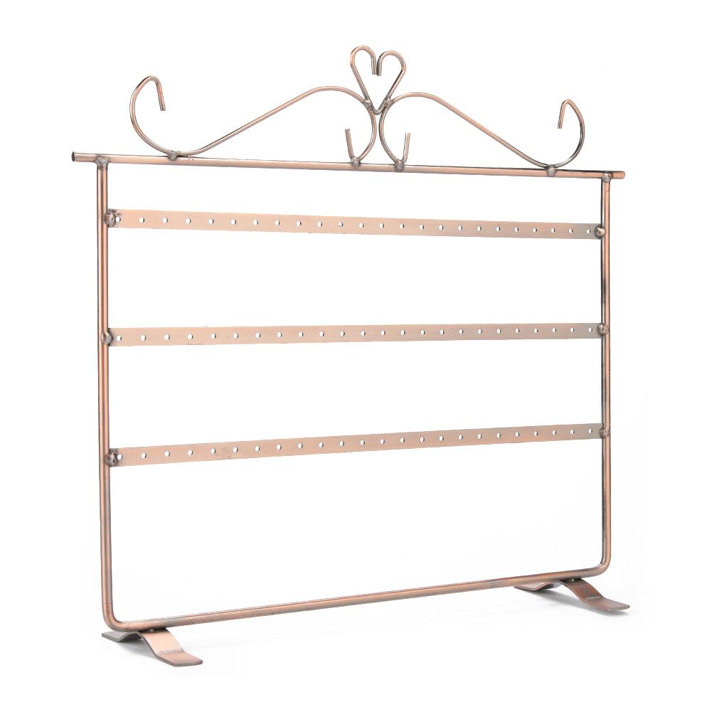 72 отверстия Серьги Ожерелье Браслет Подставки для ювелирных изделий Вешалка Держатель Стойка Античная бронза