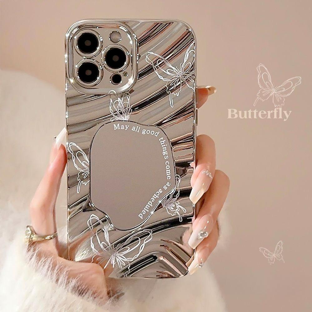 Makeup Mirror Phone Case for iPhone 11 13 16 Pro Max iPhone 14 15 12 13 Pro Max 16 Plus 13 Pro Samsung A55 A54 A15 A12 A52S A34 A14 A30S A53 A52 A50
