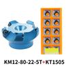 KM12/BAP 400R Фрезы торцевые алюминиевые с головкой SEKT/APMT пластинами из твердого сплава для станков ЧПУ Инструменты высокой твердости