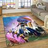 3D Cartoon UFO Robot Grendizer Anime Carpet Rug for Bedroom Living Room Home Sofa Decoration,Children Game Large Decor Floor Mat