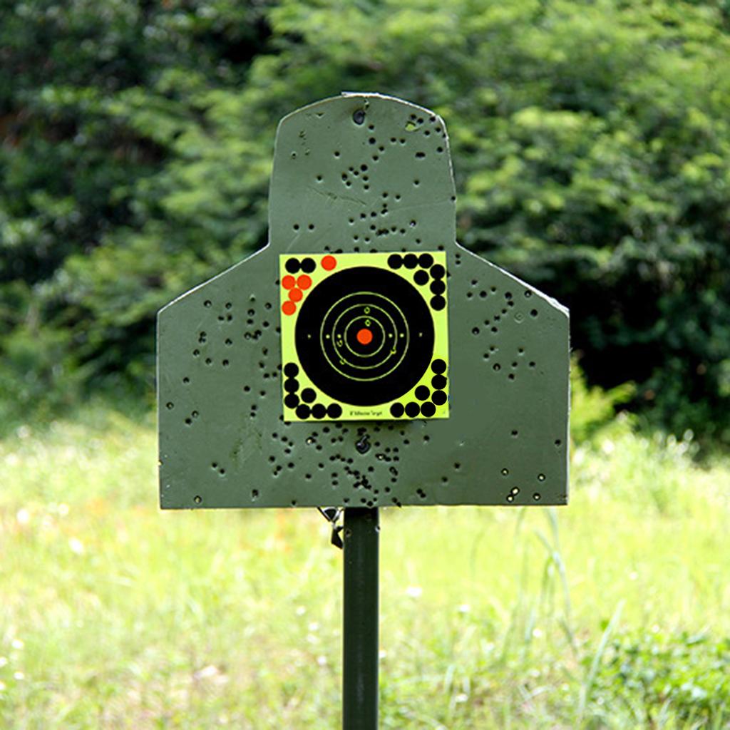 10 Pcs Splatter Paper Targets Fluorescent Targets Paper Shooting Ranges Circle Paper Targets Stickers for Practice