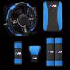 6Pcs Steering Wheel Cover Safety Shoulder Cover Armrest Pad Handbrake Sleeve For BMW 1 3 5 7 Series M X1 X3 X5 F30 M3 M4 E34 E46  VE2