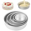 One-pice Molding Deep Side Wedding Deep Kitchen Tool Round Cake Pan Cake Mold Baking Pan Bakeware