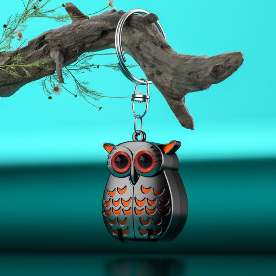 Portable Owl Keychain Nail Clipper with Nail File 2-in-1 Manicure Tool for Outdoor Adventures Stainless Steel Mini Clippers Unique Gifts for Travelers