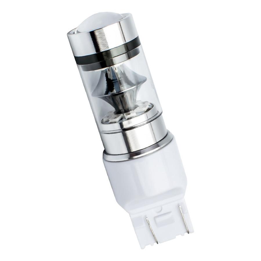 2Pcs T20 7443 W21/5W LED Car Brake Light Motor DRL Driving Lamp Red 20SMD 100W