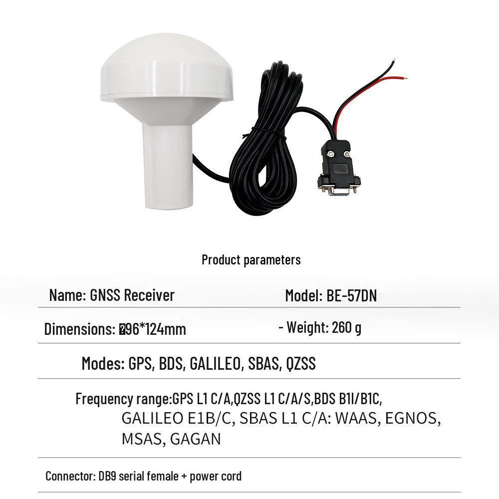 North Sky GPS Mushroom Head Receiver BE-57D: BeiDou GNSS Module with Ceramic Aerial & AIS Nautical Timekeeping