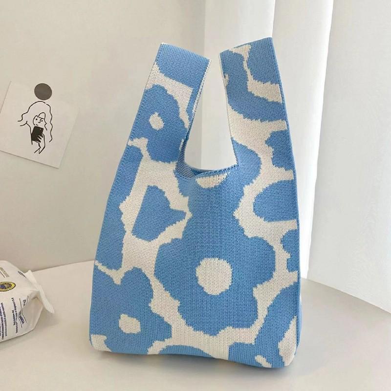 Женская толстая вязаная плетеная сумка-тоут - Подарочная и сувенирная сумочка