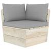 Day and Night - Day and Night Cushions for Pallets 3 Units Gray Oxford Fabric