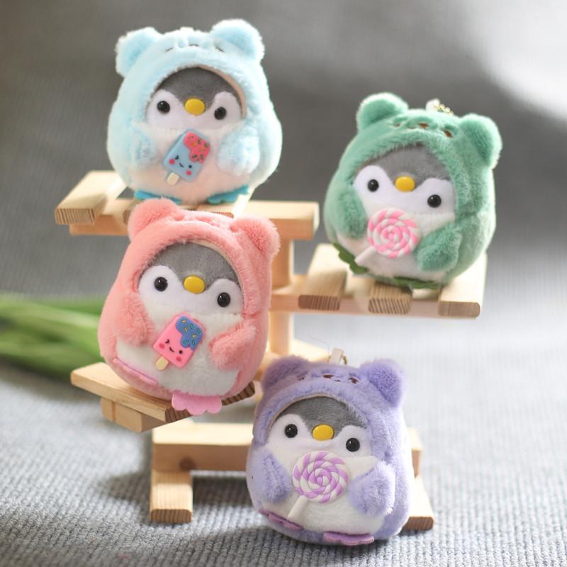 Милый милый кулон в виде леденца на палочке в виде пингвина, плюшевая игрушка, кукла, мультяшная сумка, подвесной брелок, тряпичная кукла