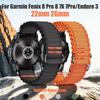 22 мм 26 мм QuickFit Нейлоновый ремешок для часов Для Garmin Fenix 8 Pro 8 FE 7X 7/Instinct 2X/Tactix 8 7/Enduro 3 2 Запасные ремешки для часов