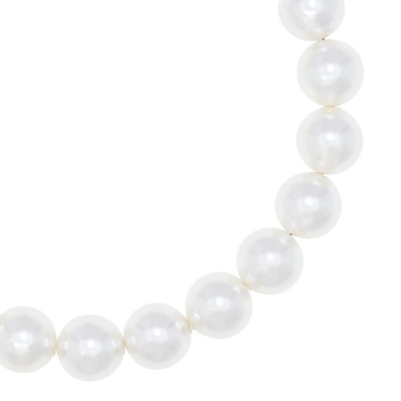 jewelCOUNTY Classic Anagram Pearl Bralcet[White/92.5Silver]